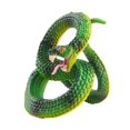thumbnail image 2 of Figuras de Serpiente de Juguete de Plástico Perfecl Decoración Verde, 2 of 8