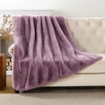 thumbnail image 4 of Home Soft Things Heavy Faux Fur Throw - Wood Rose - 50" x 60", 4 of 10