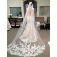 thumbnail image 6 of Yoetaun for One-Layer Women Ultra-Long Trailing Wedding Veil Embroidered White, 6 of 8