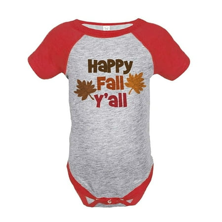 

Custom Party Shop Baby s Happy Fall Y all Thanksgiving Onepiece