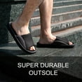 thumbnail image 5 of LongBay Men's Memory Foam Slide Slippers Breathable House Shoes Slip-On Open Toe Slippers, 5 of 6