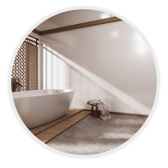 Espejo Redondo 70cm Pulido Vidrio Real ESPEJIO