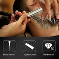 thumbnail image 3 of Afeitado retro con mango de madera Straight Razor GOLD DOLLAR para hombres y peluqueros, listo para, 3 of 3