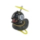 thumbnail image 2 of Pato Decorativo Negro Con Casco Modelo 1, 2 of 4