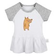 thumbnail image 1 of I'm A Carnivore Funny Dresses For Baby, Newborn Babies Animal Wolf Pattern Skirts, Infant Princess Dress, 0-24M Kids Graphic Clothes (Gray Raglan Dresses, 6-12 Months), 1 of 4