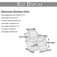 thumbnail image 5 of Lapalife Recliner Couch Covers Velvet Plush 4-Pieces Recliner Chair Slipcovers with Elastic Bottom, Light Gray, 5 of 8