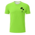 thumbnail image 4 of WAYUTE Mens T Shirts Short Sleeve Crew Neck Hawaii Graphic Tee Breathable Soft Blend Top for Beach Fashion Daily Wear Summer Outdoor T-Shirts, 4 of 4