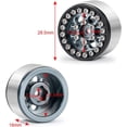 thumbnail image 2 of Durable Aluminum Alloy 1" Micro Beadlock Wheels For 1:24 Axial SCX24 RC Crawler Fashionable Color, 2 of 8