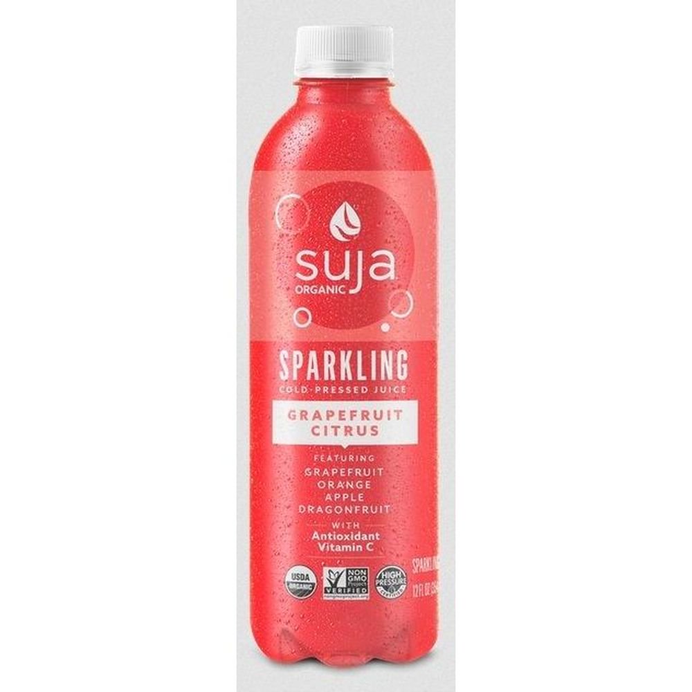 Suja Organic Grapefruit Citrus Sparkling Juice, 12 Fluid Ounce 6 per case.
