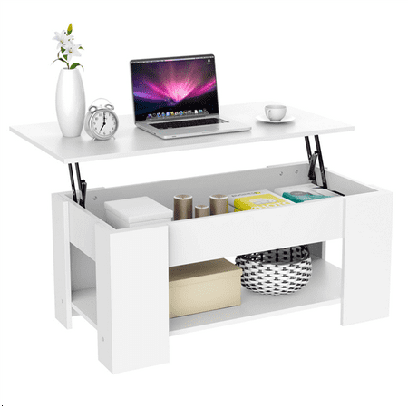 Painted Rectangular Coffee Table - Rectangular Lift Top Coffee Table Modern White