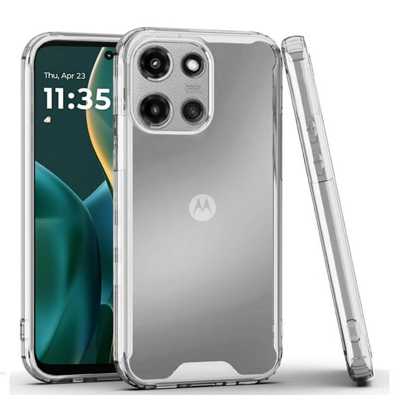 For Motorola Moto G Stylus 5G 2025 Clear Colored Shockproof Transparent Hard PC   Rubber TPU Hybrid Bumper Shell Slim Protective Cover, XPM Phone Case [Clear]
