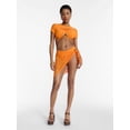 thumbnail image 3 of Hot Girl Summer by Megan Thee Stallion Women's and Women's Plus Thee Shell Skirt Crochet Sarong Coverup, Sizes XS-3X, 3 of 6