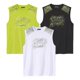 thumbnail image 1 of Atlas For Men - Camiseta Sin Mangas de Jersey para Hombre - Pack de 3 (Blanco, Negro, Amarillo Lima), 1 of 5