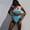 Sky Blue, variant on Aloohaidyvio bikini sets for women plus size,Womens Bikini High Waisted Two Piece Swimsuit Sling Swimwear, Womens Swimwear