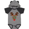 thumbnail image 3 of Inktastic Christmas Reindeer Face with Names and Red Nose Boys or Girls Baby Bodysuit, 3 of 5