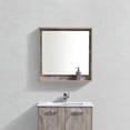 thumbnail image 2 of Kubebath Bosco 30" Framed Mirror With Shelve - Nature Wood Finish, 2 of 2
