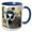 Blue/White, variant on 3drose, Madagascar, Amboasary, Berenty Reserve. Ring-tailed Lemur., 11oz Mug