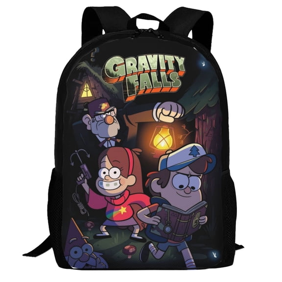 Casual Shoulder Bookbag, Gravity Falls Backpack Travel Bag Knapsack For Outdoor Hiking