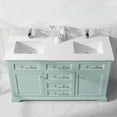 thumbnail image 2 of Vinnova Lorna 60" Double Vanity in White with Fine White Quartz Countertop, 2 of 7