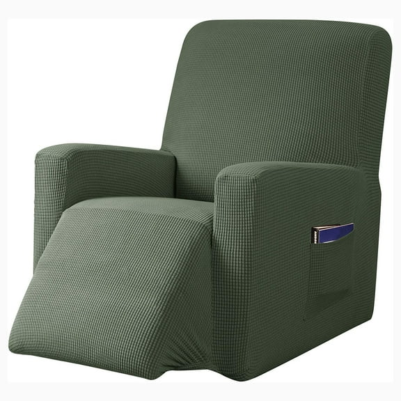 Stretch Recliner Chair Slipcover, 1-Piece Soft Armchair Cover Washable Sofa Cover Non Slip