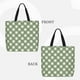 thumbnail image 2 of Easygdp Daisy Plaid Green Bolsa Tote para Mujer, Bolso de Hombro para Trabajo, Playa, Viajes, Compras y Supermercado, 2 of 7