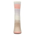 thumbnail image 3 of MeMoi Women's Stripes Aloe Infused Crew Socks - Womens - Female, 9-11, Lilac, 3 of 6