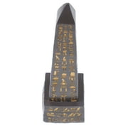 Egyptian Obelisk Ornament Gold Decor Tabletop Office Sculpture Adornment Resin