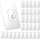 thumbnail image 1 of YZhouD - Paquete de 30 ganchos adhesivos para colgar, 10 kg, resistentes, de plástico transparente, para pared, puerta, cocina, baño, oficina, 1 of 7