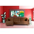 thumbnail image 1 of Sofá Cama Modular Reversible de Velvet Chocolate Beehive Memory Foam Modelo Aperol Makora, 1 of 8