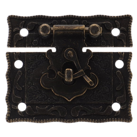 KAKOWELY latches hardware Latch Hardware Chest Latch Box Hasp Clasp Hasp Lock Wood Case Closure Part1.97"X1.65"X0.43"