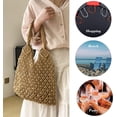 thumbnail image 5 of Kukuzhu Beach Bags for Women, Summer Mesh Beach Tote Bag Hand Woven Beach Bag Weaving Hollow Shoulder Bag Handbag, 5 of 5
