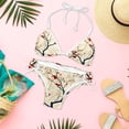 thumbnail image 6 of Tree Women's One-Piece Swimsuit Bikini Set with Detachable Sponge and Adjustable Strap, Two-Pack, for Swimming Scenes, 6 of 6