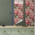 thumbnail image 5 of Ambesonne Peonies Peel & Stick Wallpaper for Home, Watercolor Floral Leafy Art, 13"x36", Olive Green and Pastel Pink, 5 of 5