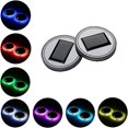 thumbnail image 3 of ShenMo Pack of 2 Solar LED Car Cup Rack Pad Drink Bottle Waterproof Built-in Lamp and Vibration Sensor Car Decoration Light (Color), 3 of 5