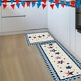 thumbnail image 6 of Elainilye Patriotic Rug Set, Non-Slip Kitchen Mat Pair with Flag Pattern, Red White Blue Doormats for Sink Stove Areas, Washable Indoor Outdoor Decor, A, 6 of 6