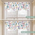 thumbnail image 5 of Colorful Polka Dot Tie Up Valance Curtains for Windows, Kitchen Curtains Window Treatments, Rainbow Color Polka Dots Abstract Short Window Shades Valances for Bedroom Bathroom Cafe 42"x18", 5 of 8