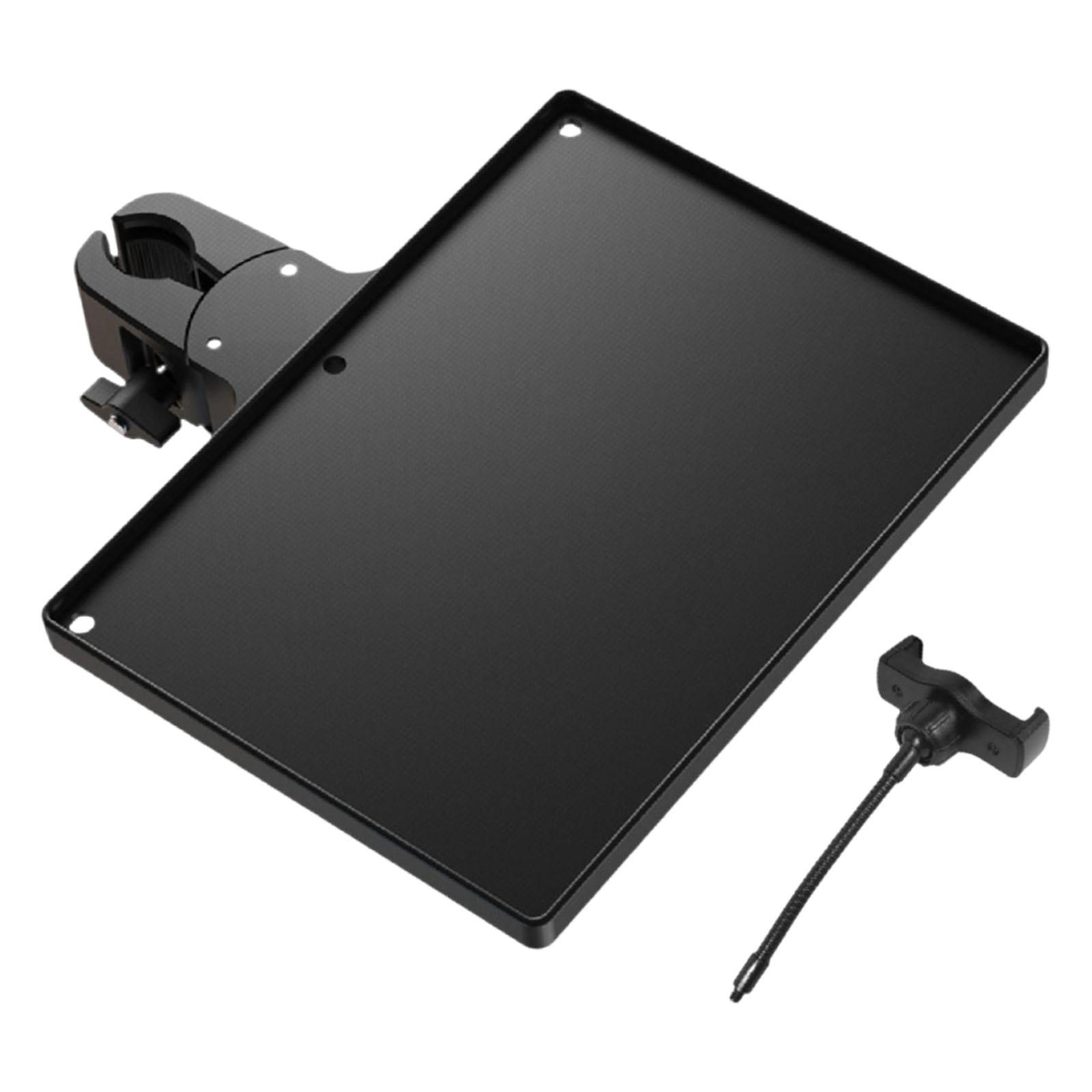 1 Universal Microphone Stand Tray Height Adjustable Plastic Shelf for Live Broadcast and Performance