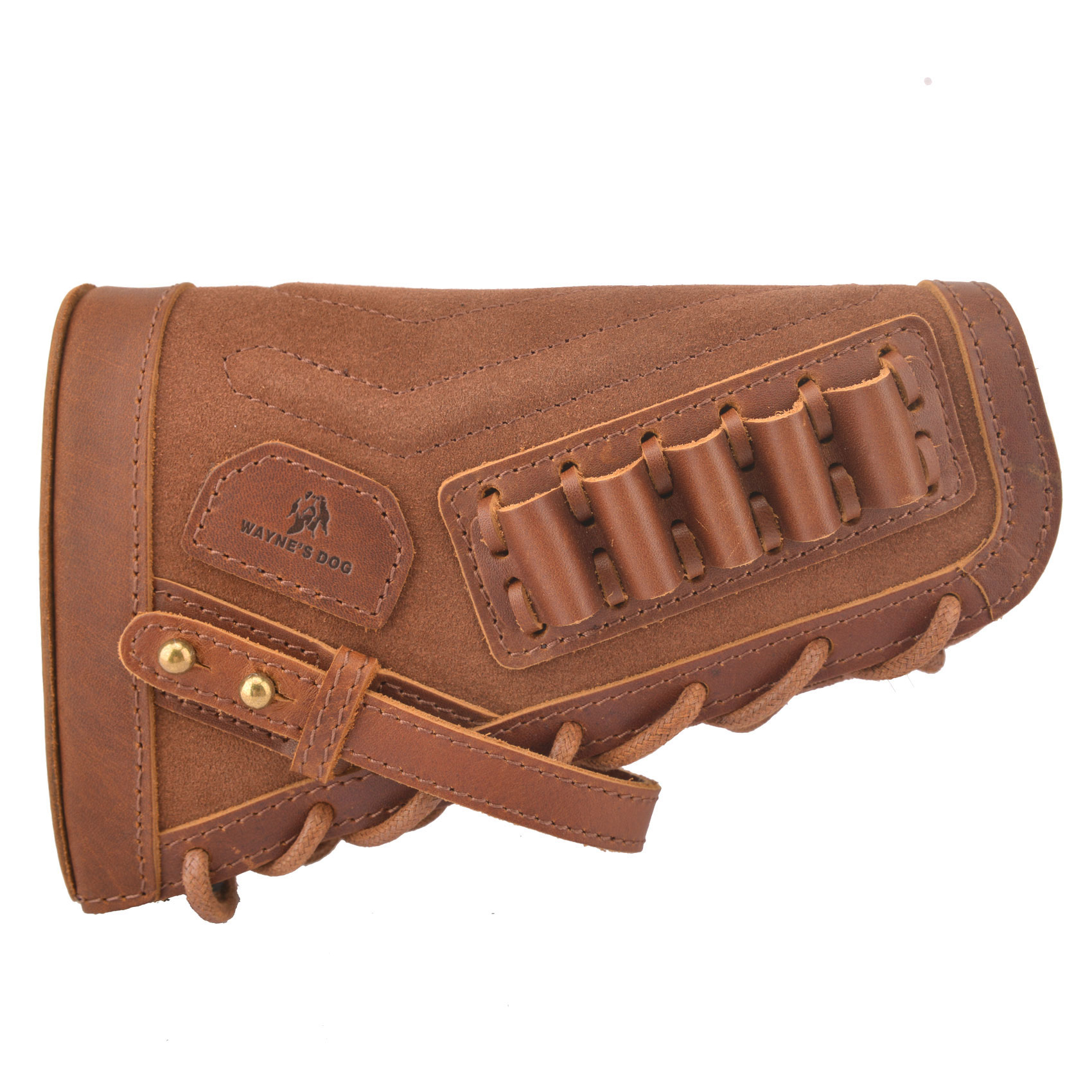 Cape Buffalo Hide Leather Ammo Pouch – Holds 10 Rounds (Fits .243/.270/.300) – Made In USA