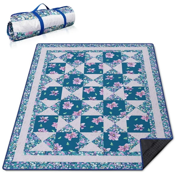 Manta de pícnic Supfitness, impermeable, plegable, 152 x 203 cm