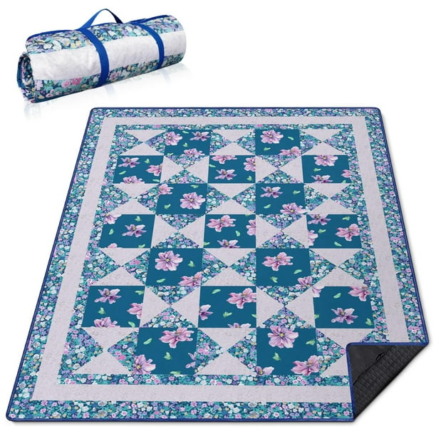 Manta de pícnic Supfitness, impermeable, plegable, 152 x 203 cm