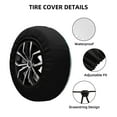 thumbnail image 4 of XMXY Watercolor Halloween Background Spare Tire Cover, Universal Waterproof Cover for Jeep RV Tire Wheel Protection, 14 inch, 4 of 8