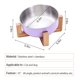 thumbnail image 5 of Comedero para mascotas, cuenco de alimentación de acero inoxidable, cuenco de bambú para comida, cuenco para beber para perros y gatos, 5 of 5
