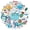 4A-50pcs, variant on 35pcs-50pcs Weather Stickers DIY Stickers Cozy Winter Stickers Kids Stickers for Suitcase Fridge