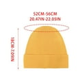 thumbnail image 5 of HAPIMO Beanie Hats for Men & Women Fashion Casual Winter Beanie Classic Ribbed Knit Cuffed Beanie Hat Fisherman Beanie Yellow Free Size, 5 of 6