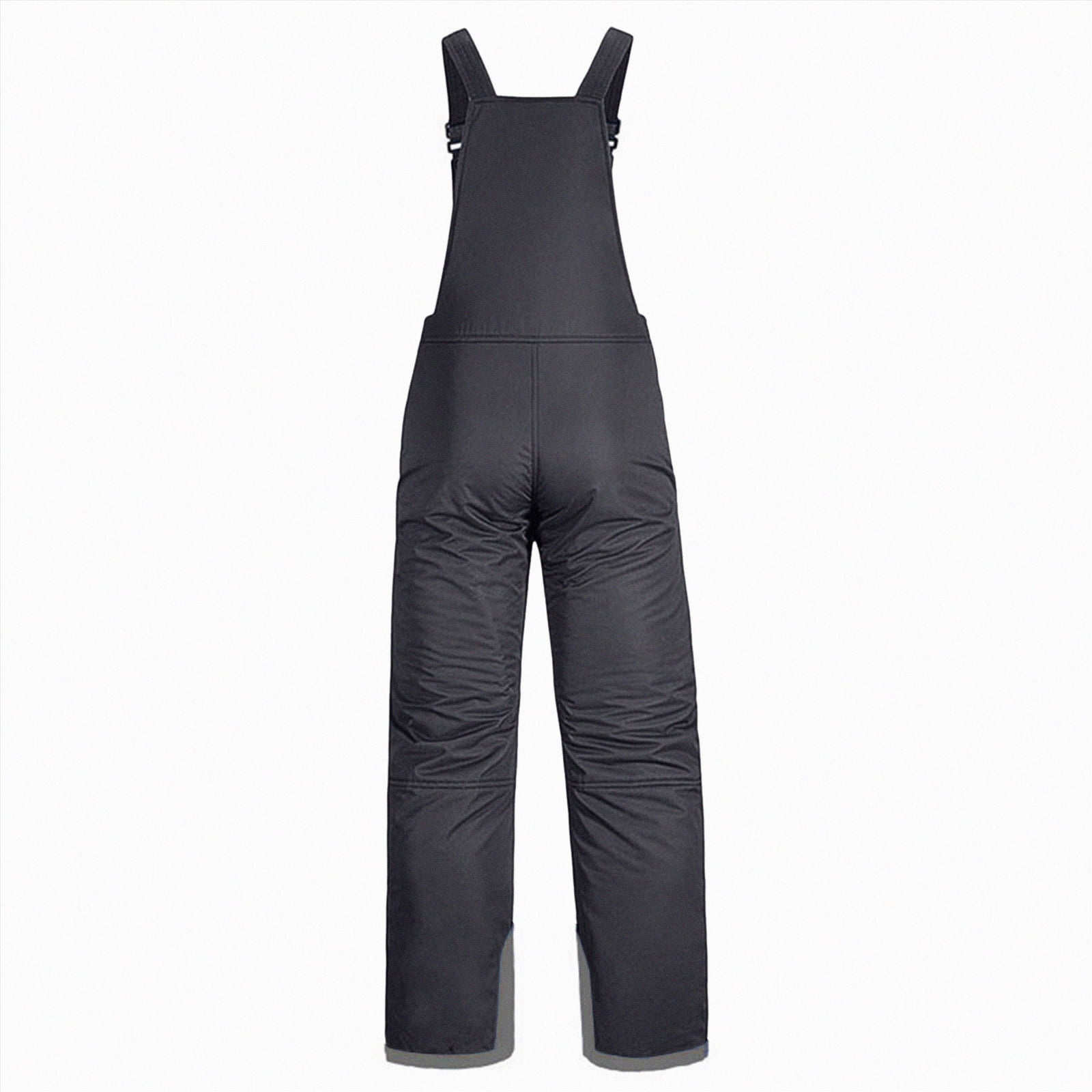 HCNTES Kids Adjustable Strap Snow Bibs Toddler Waterproof Overalls Warm Winter Ski Pants for Outdoor Play(A01-Black,13-14 Years)