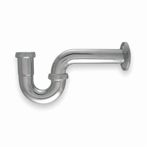 Manufacturer Varies 1-1/2 Dia, Brass, Chrome/Brass, Kitchen, P-Trap 1PNL1