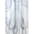thumbnail image 3 of Octopus Silver Metallic Shower Curtain, 3 of 5