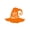 Orange, variant on Vinyl Wall Art Decal - I Witch You A Happy Halloween - 16.5" x 22" - Hat Design Seasonal Halloween Quote Sticker For Entryway Storefront Office Living Room Scary Spooky Decor