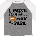 thumbnail image 4 of Inktastic I Watch Football with My Papa Boys Long Sleeve Baby Bodysuit, 4 of 5