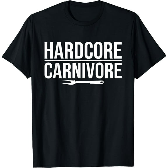 Hardcore Carnivore - Funny Meat BBQ Grilling Smoke T-Shirt